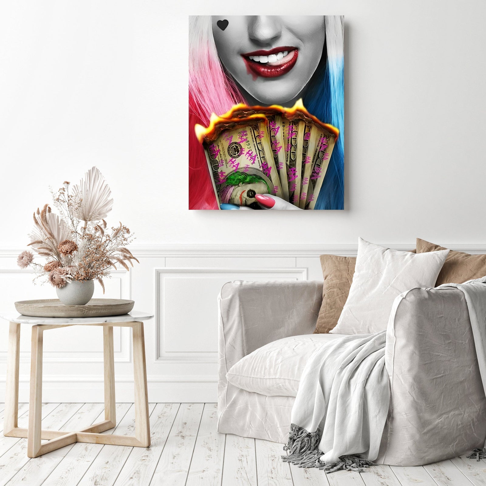 Jokes on You | Diamond Painting Displayed as Home Decor