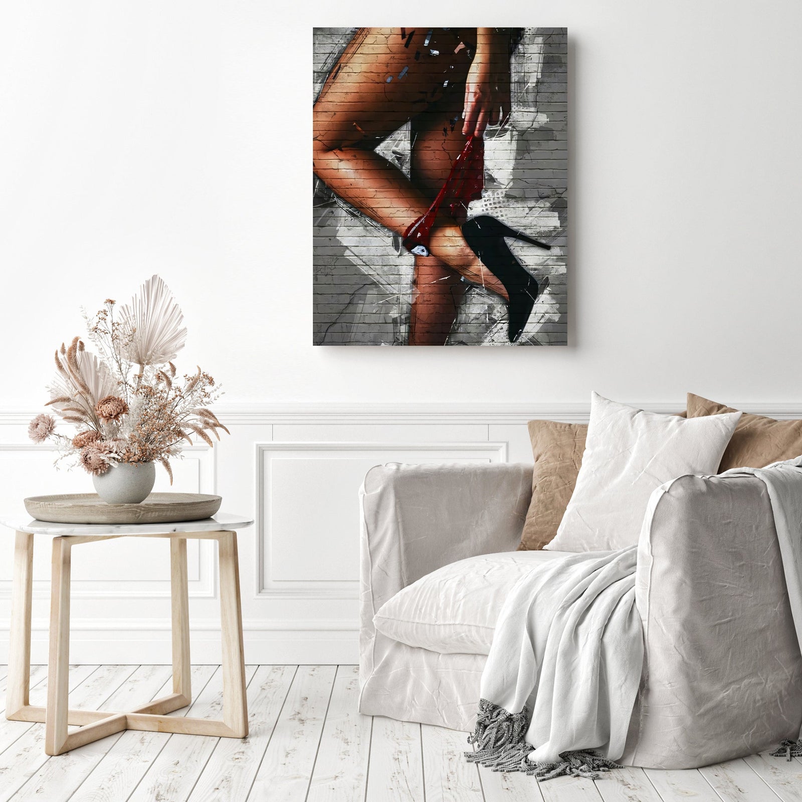 Sensual Graffiti Art | Diamond Painting Displayed as Home Decor