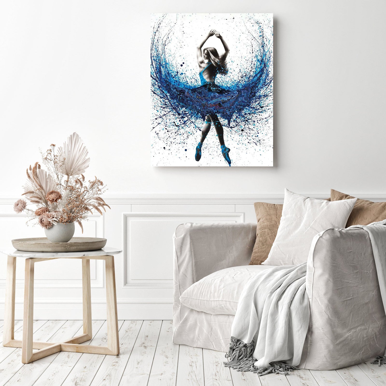 Western Sea Dance | Diamond Painting Displayed as Home Decor