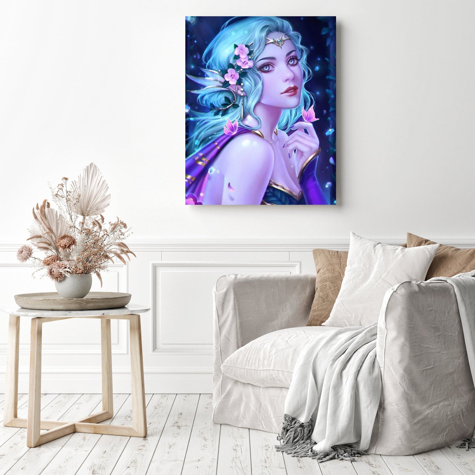 Fairy Portrait | Diamond Painting Displayed as Home Decor