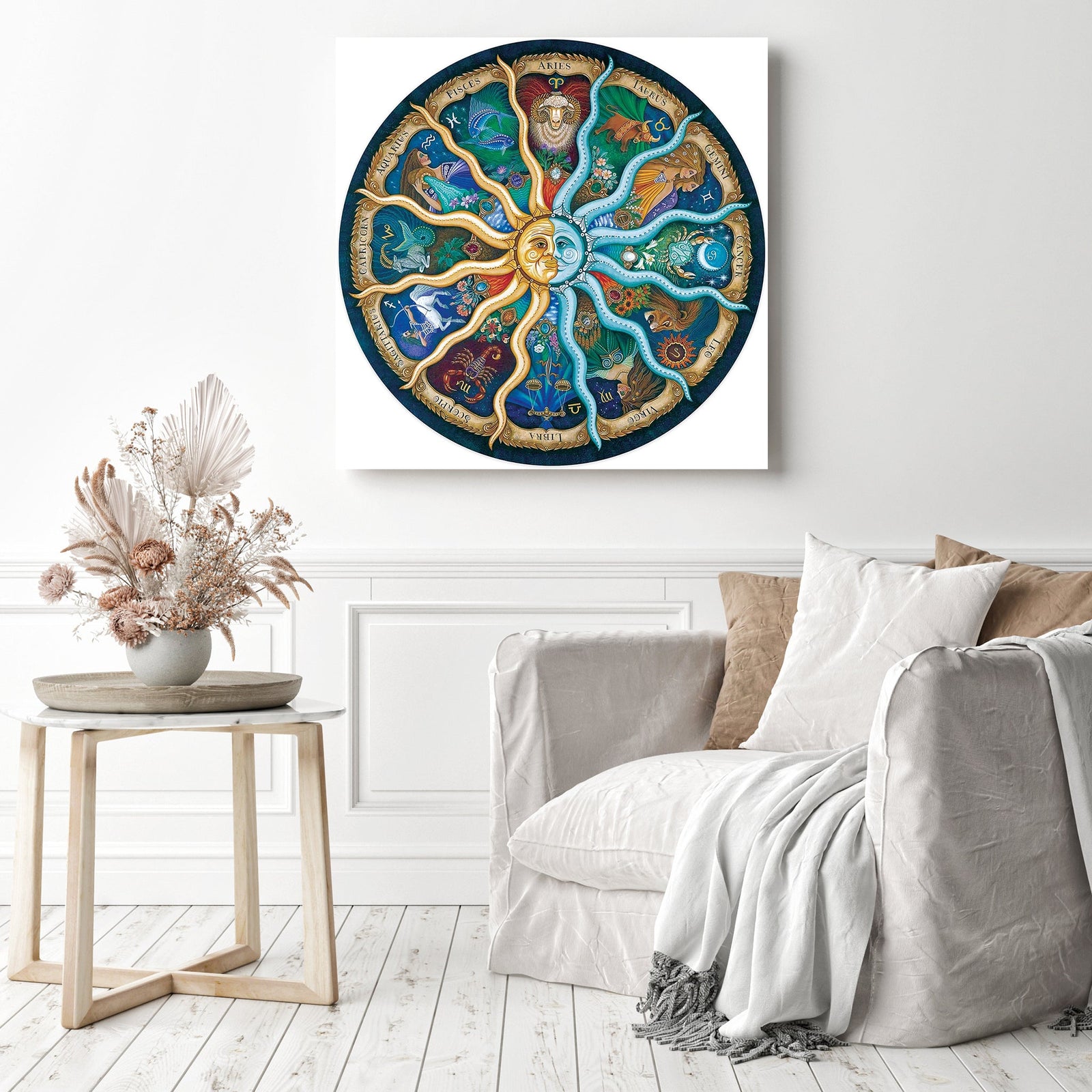 Signs of the Zodiac | Diamond Painting Displayed as Home Decor