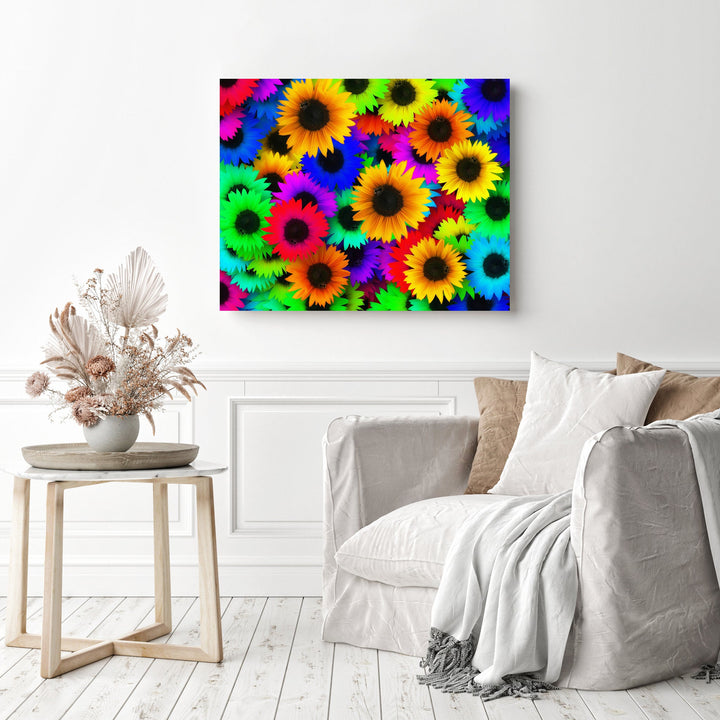 Rainbow Sea of Sunflowers | Diamond Painting