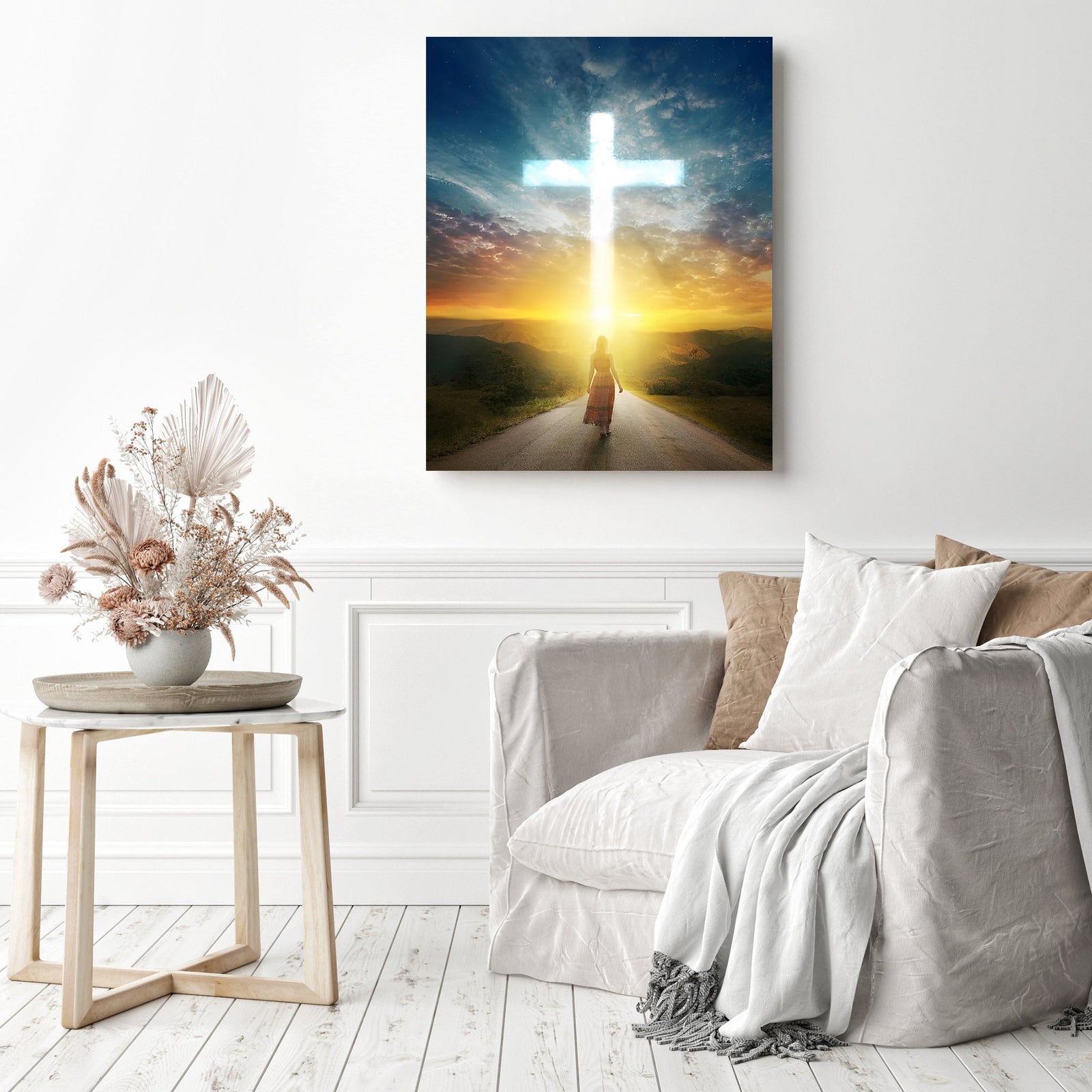 Faith Road | Diamond Painting Displayed as Home Decor