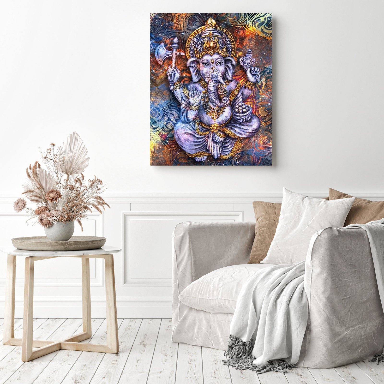 Spiritual Ganesha | Diamond Painting Displayed as Home Decor