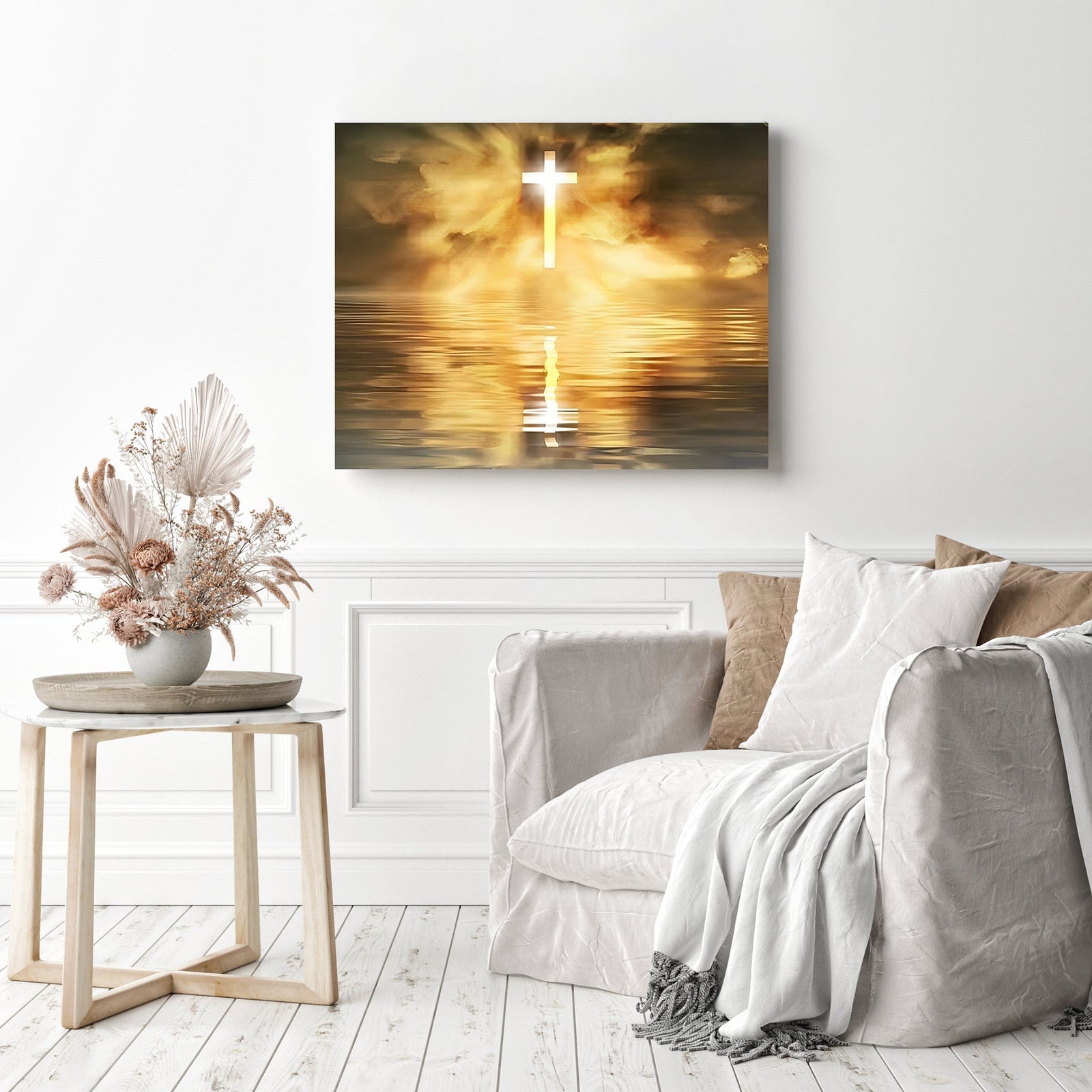 Holy Spirit | Diamond Painting Displayed as Home Decor