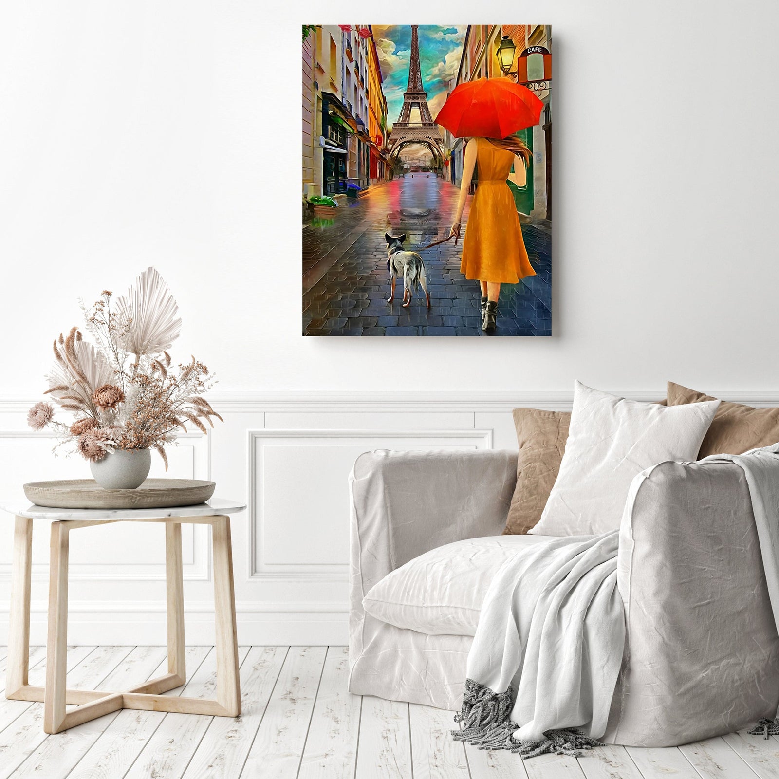 Eiffel Tower in Paris | Diamond Painting Displayed as Home Decor