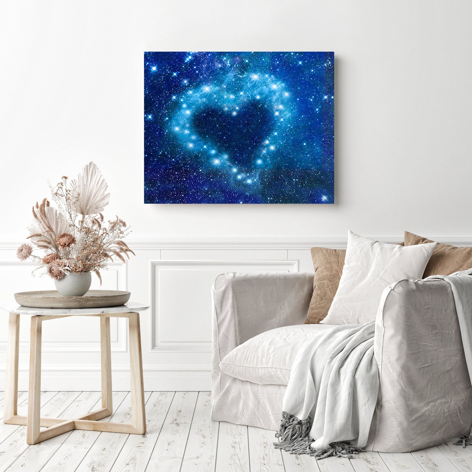 Romantic Night | Diamond Painting Displayed as Home Decor