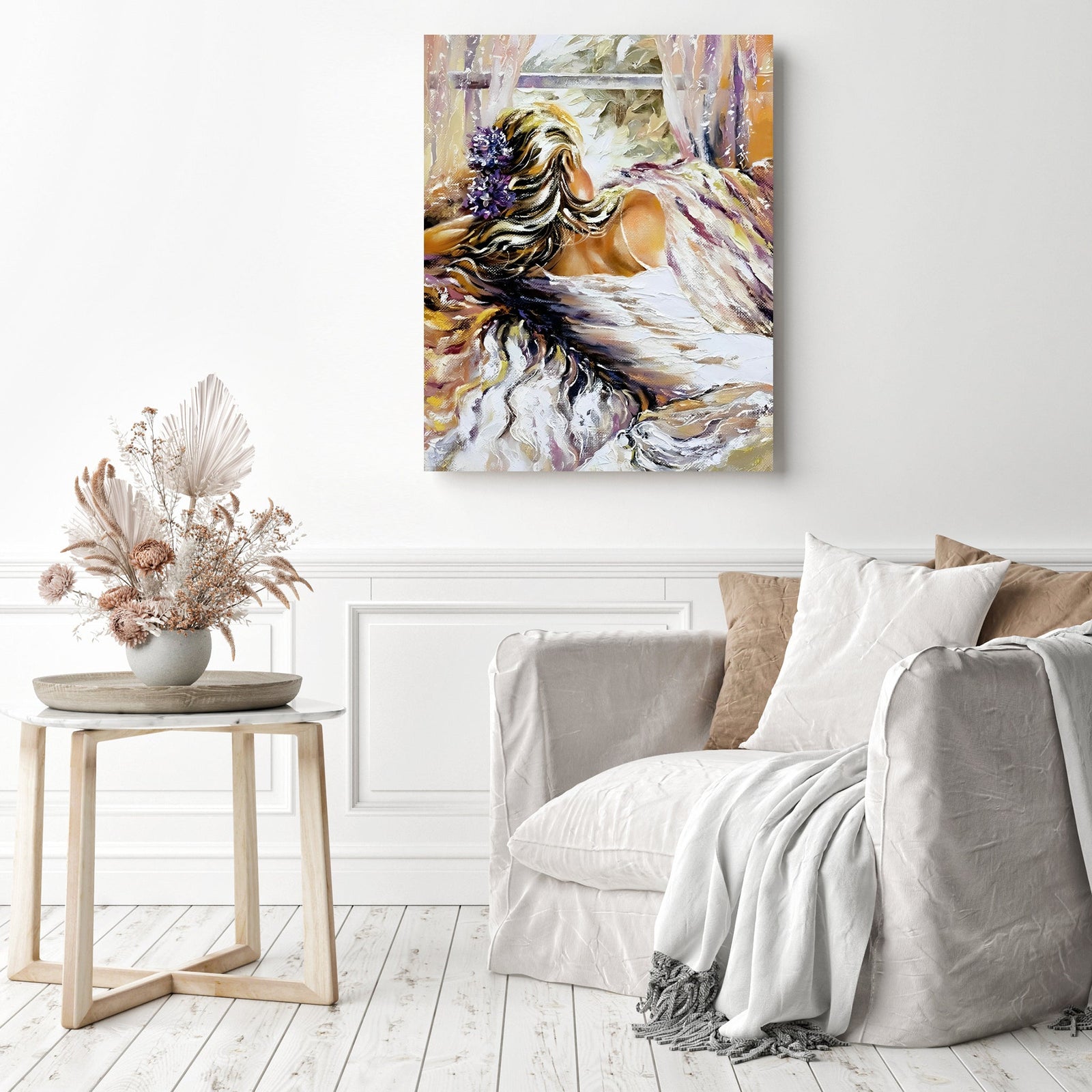 The Bride | Diamond Painting Displayed as Home Decor