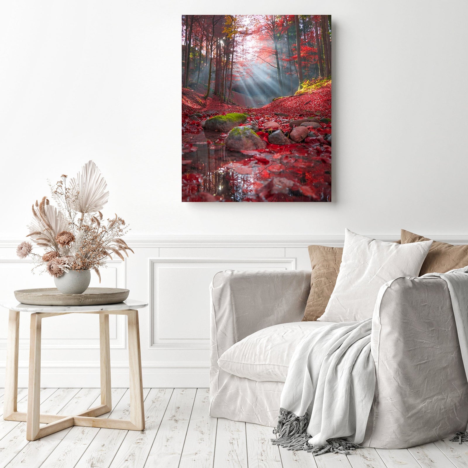 Forest Ground | Diamond Painting Displayed as Home Decor