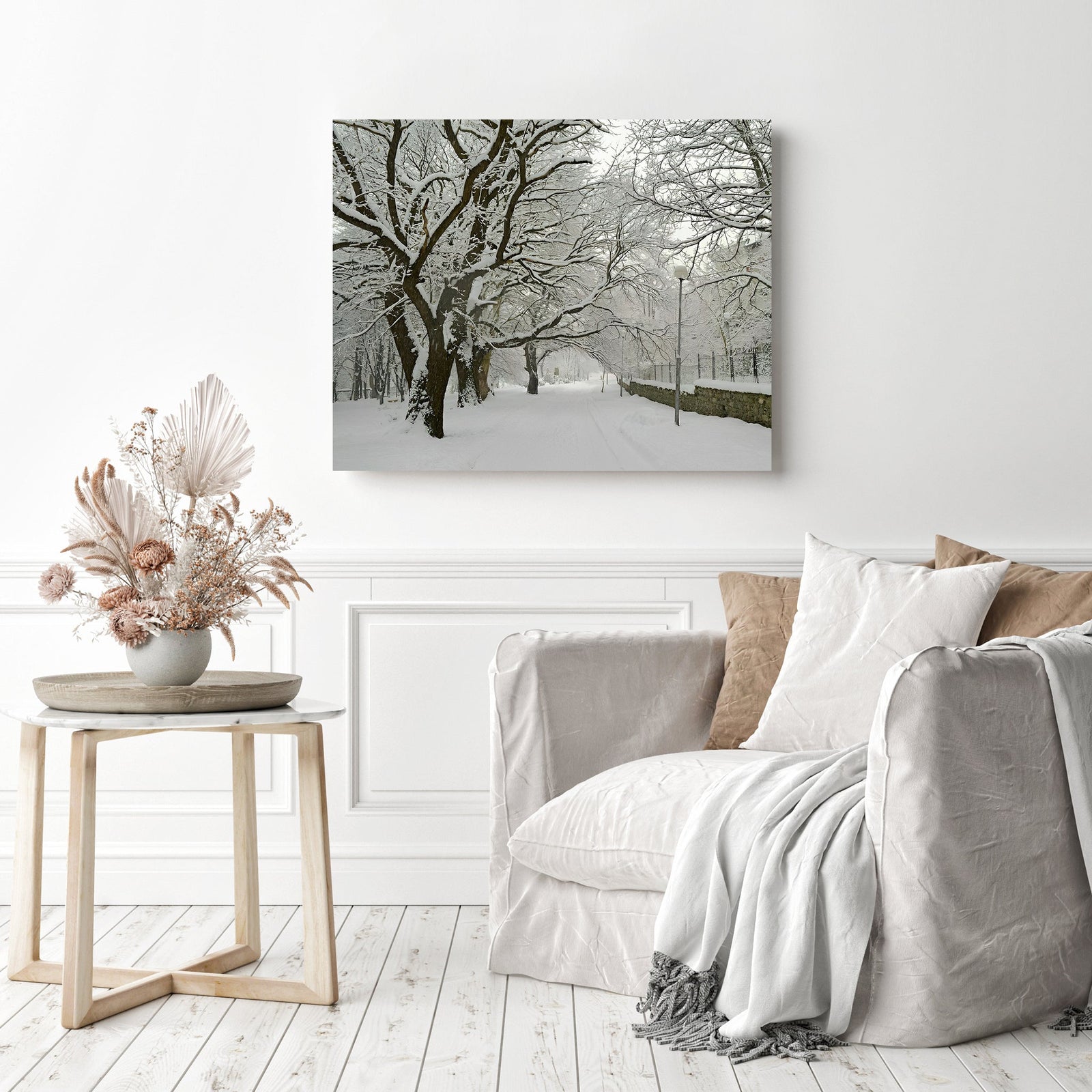 Winter Serenity | Diamond Painting Displayed as Home Decor