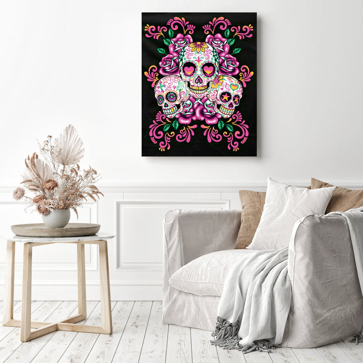 Floral Sugar Skull | Diamond Painting