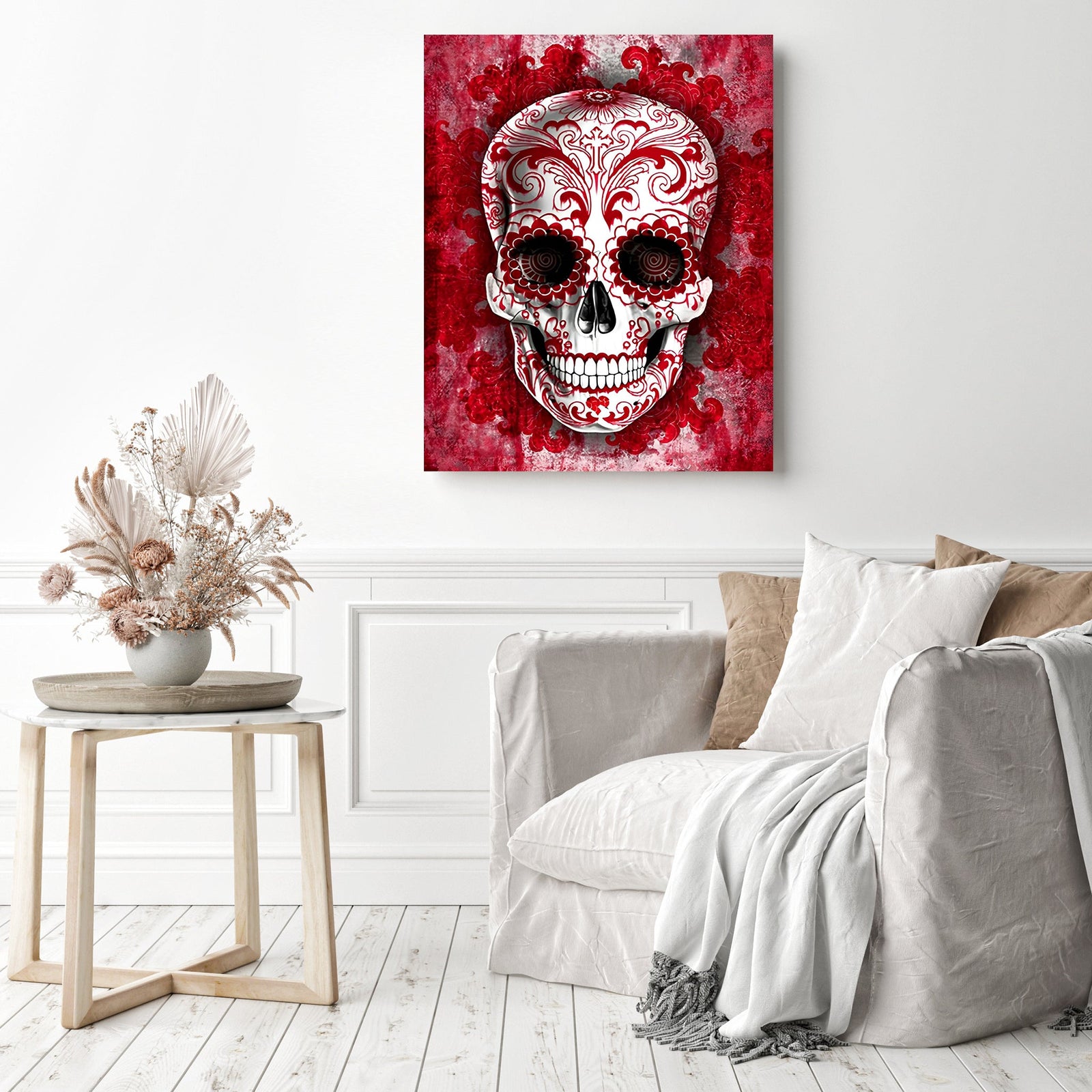 Red Temptation | Diamond Painting Displayed as Home Decor