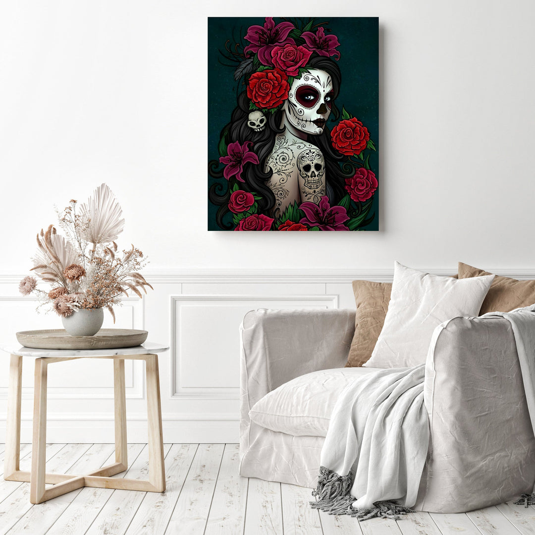 Santa Muerte Skull | Diamond Painting