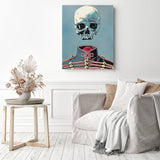 Skull Sergeant | Diamond Painting Displayed as Home Decor