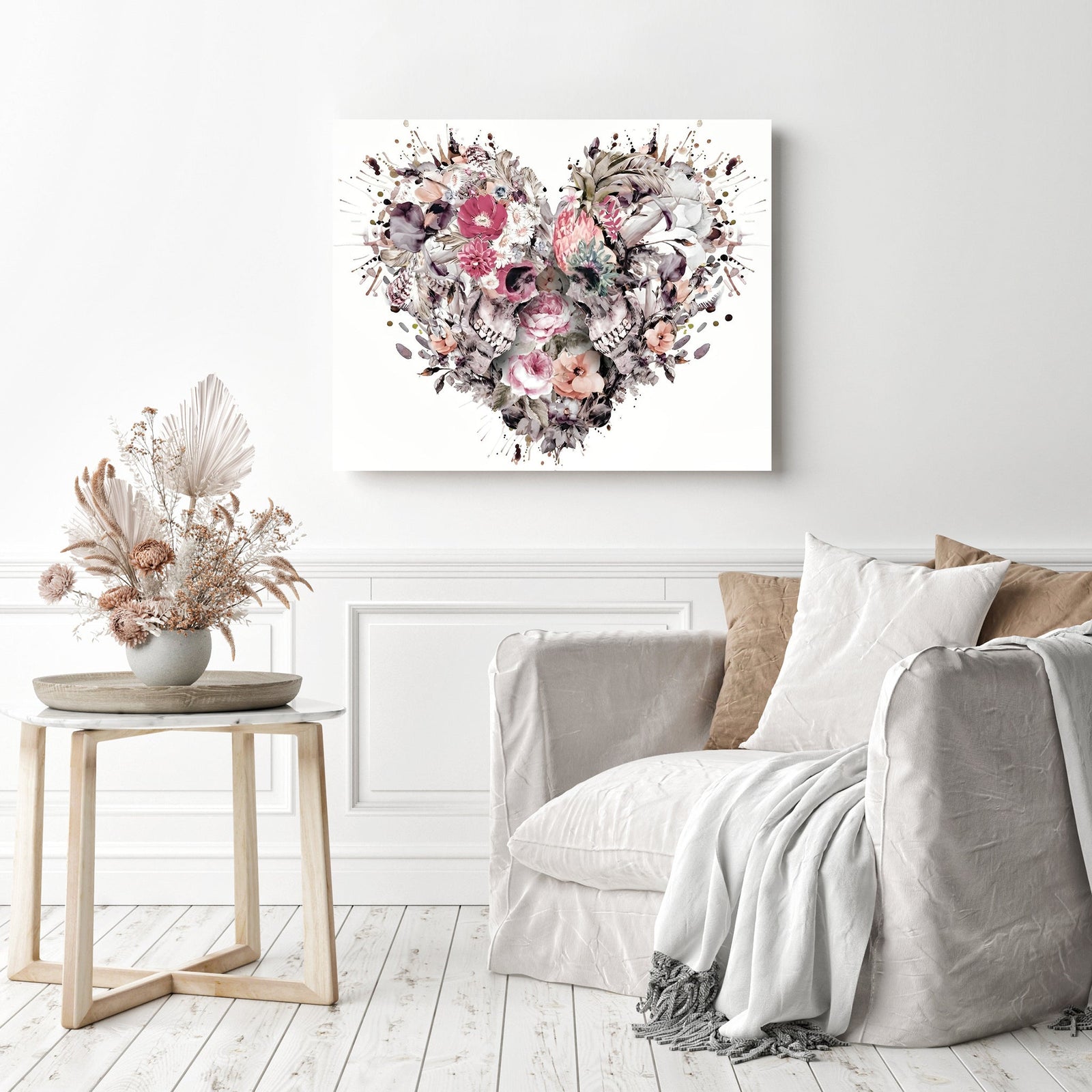 Love Till Death | Diamond Painting Displayed as Home Decor