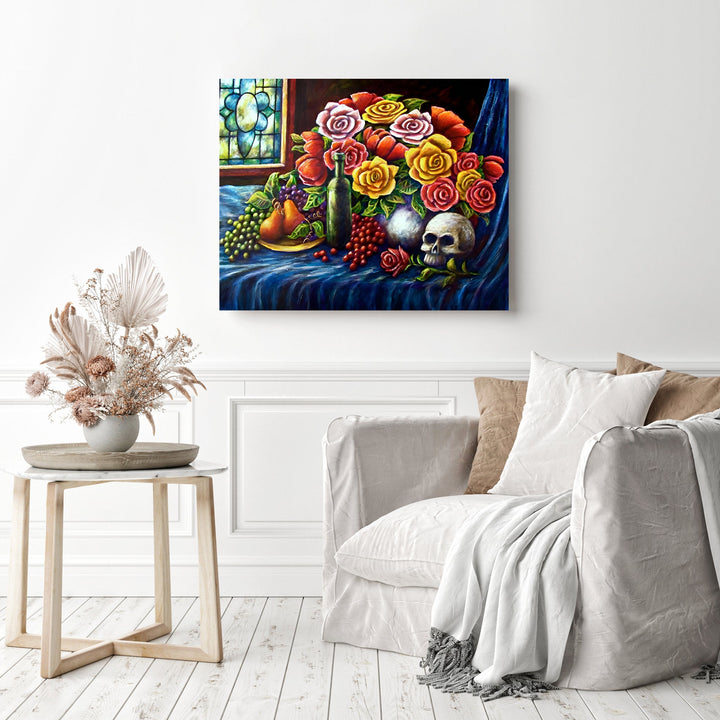 Roses and Skull | Diamond Painting