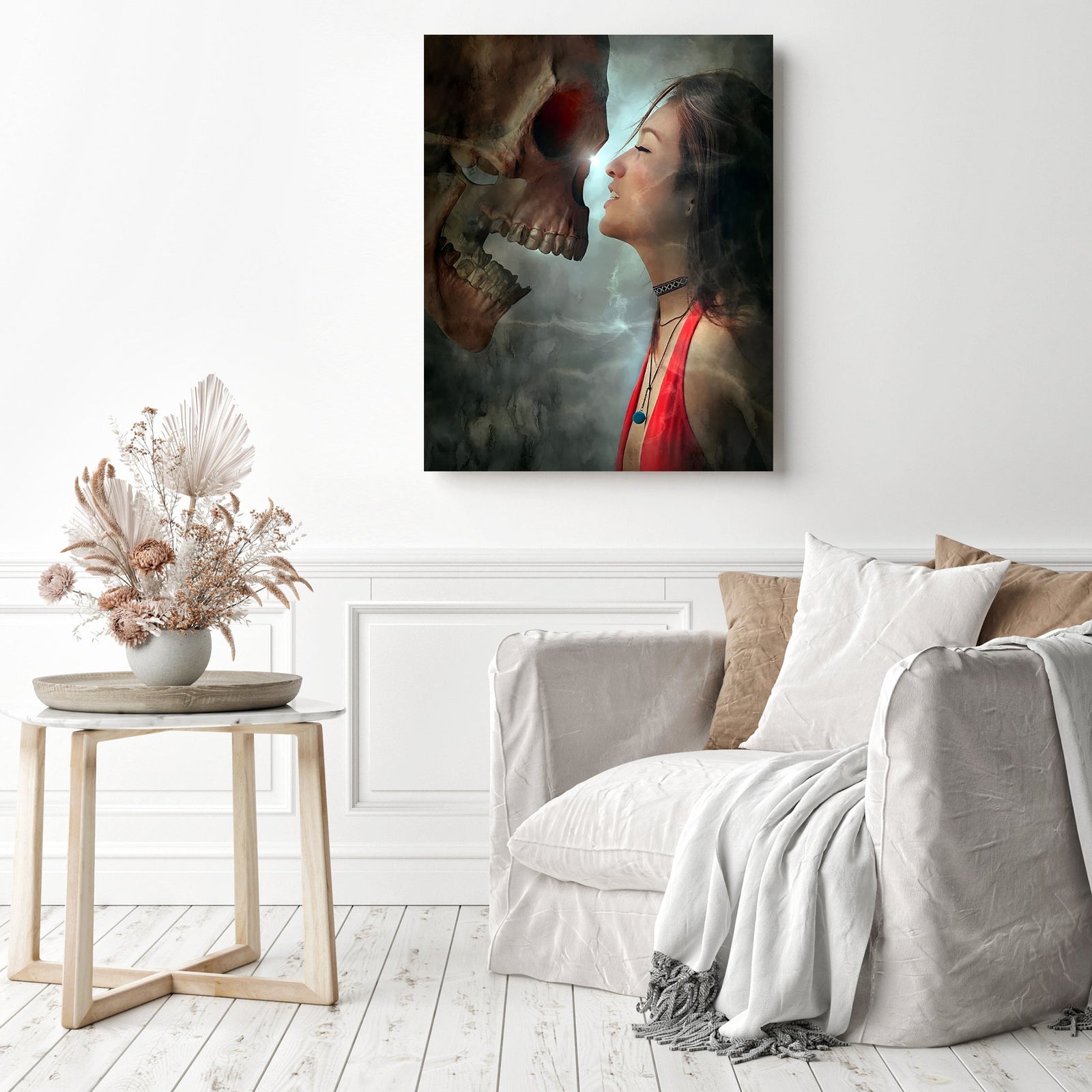 Confront Your Demons | Diamond Painting Displayed as Home Decor