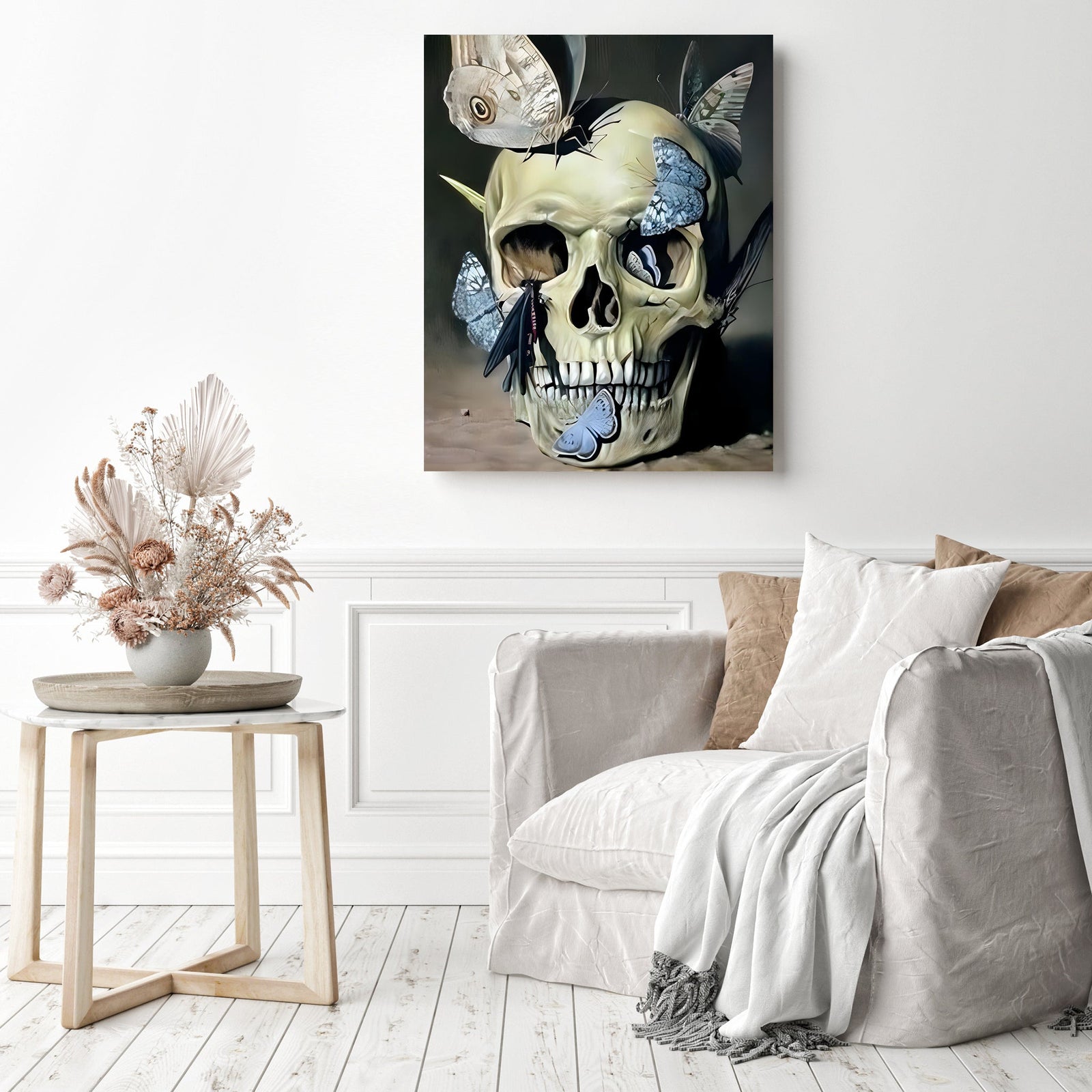 Beautiful Misery | Diamond Painting Displayed as Home Decor