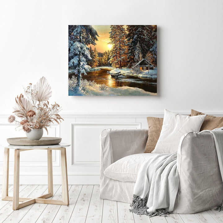 Snowfall Forest | Diamond Painting