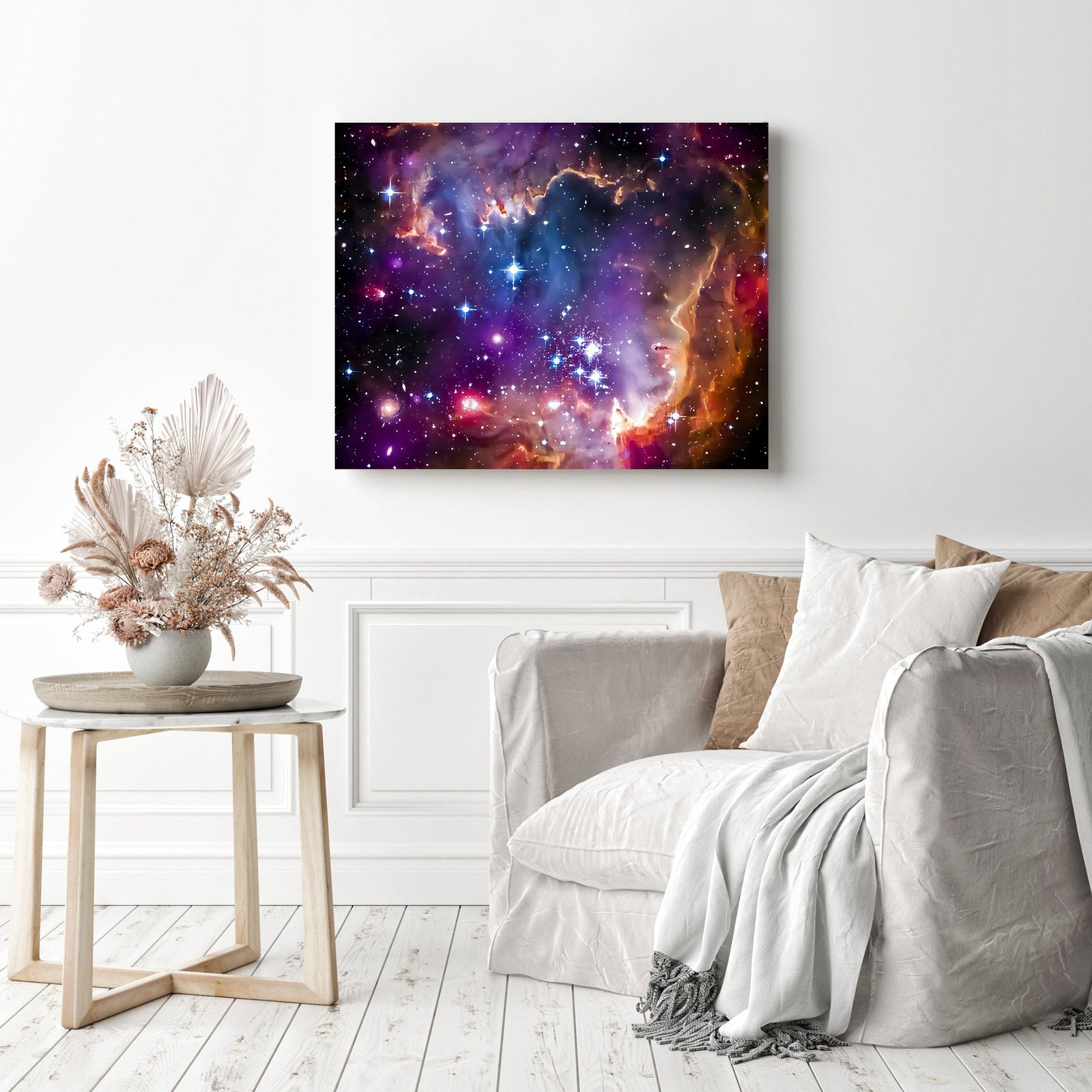 Starry Galaxy | Diamond Painting Displayed as Home Decor