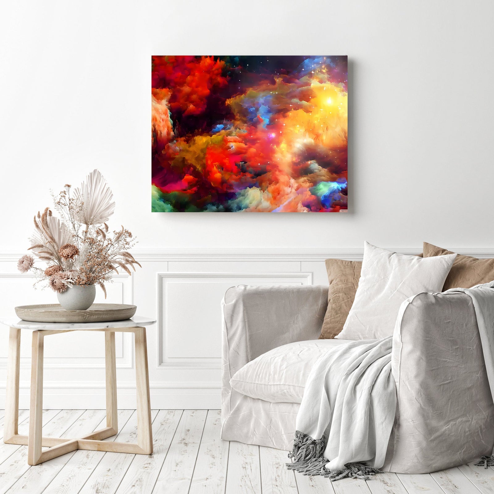 Space Amazing Nebula | Diamond Painting Displayed as Home Decor