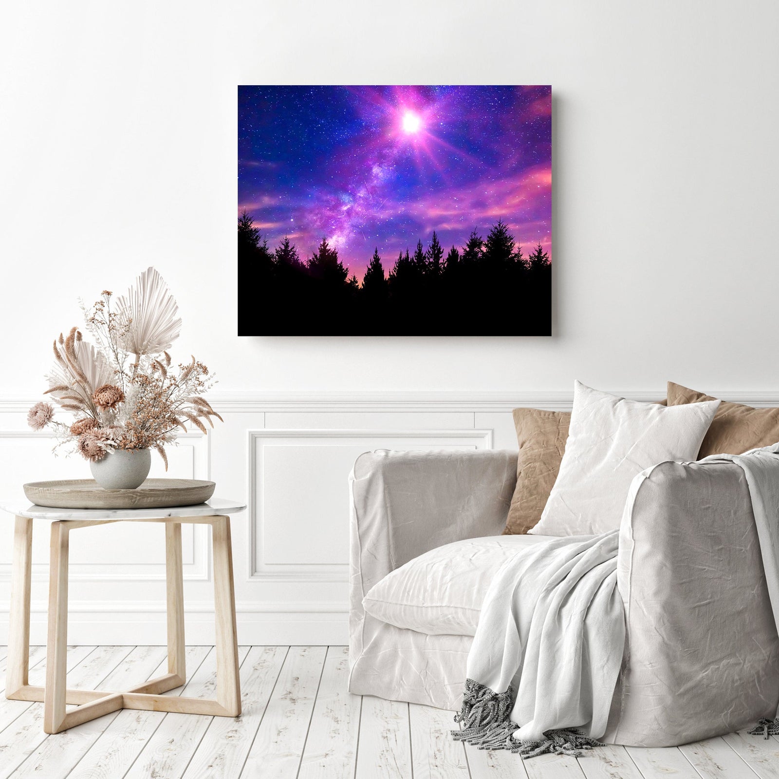 Nebula Milky Way | Diamond Painting Displayed as Home Decor