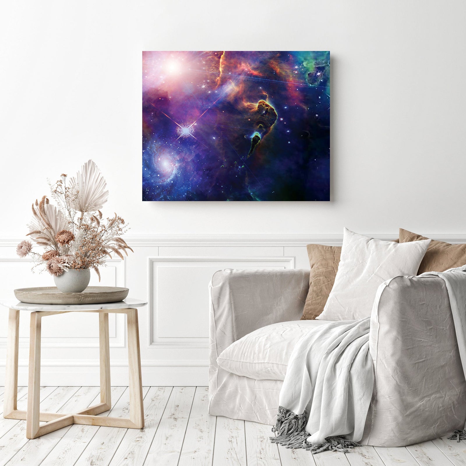 Sister Universes | Diamond Painting Displayed as Home Decor