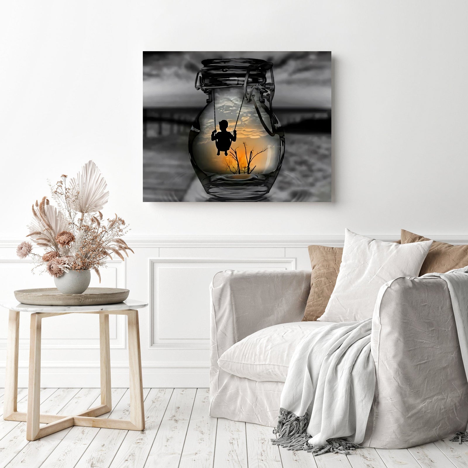 Memories in a Jar | Diamond Painting Displayed as Home Decor