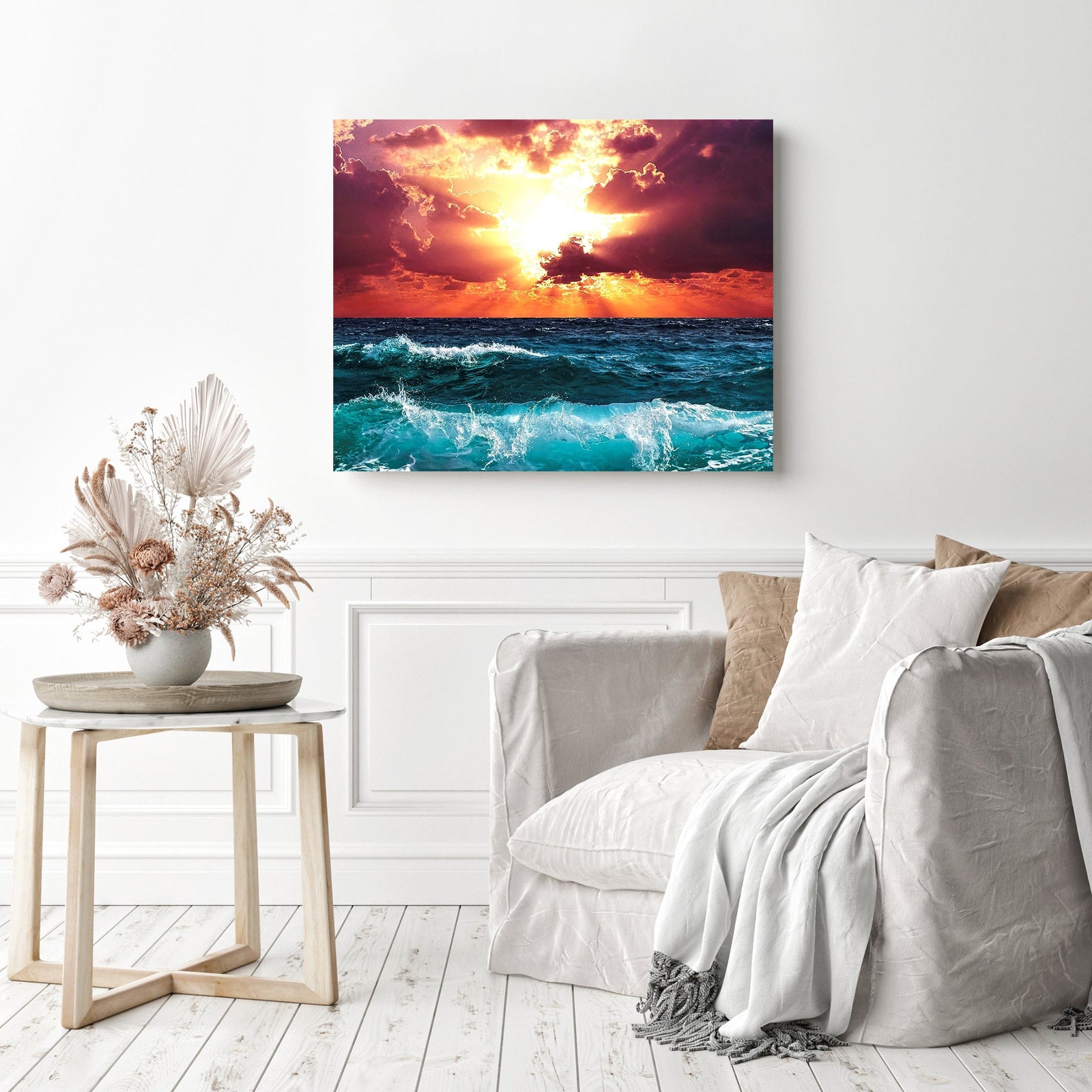 Perfect Horizon | Diamond Painting Displayed as Home Decor