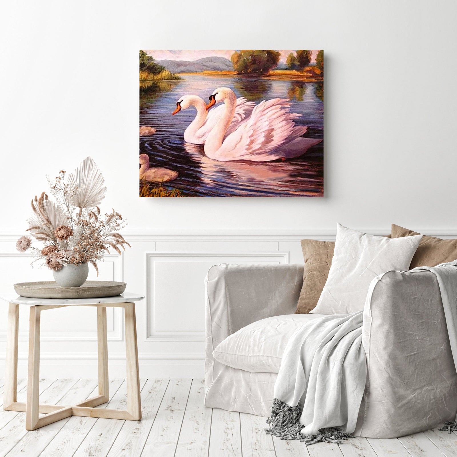 Harmony in Motion | Diamond Painting Displayed as Home Decor