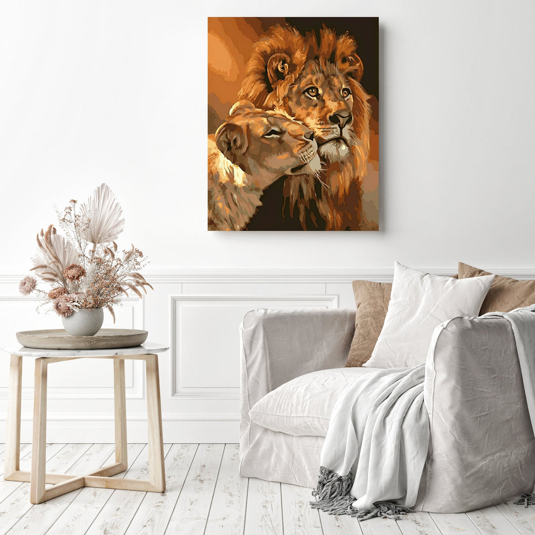 Lion Couple | Diamond Painting