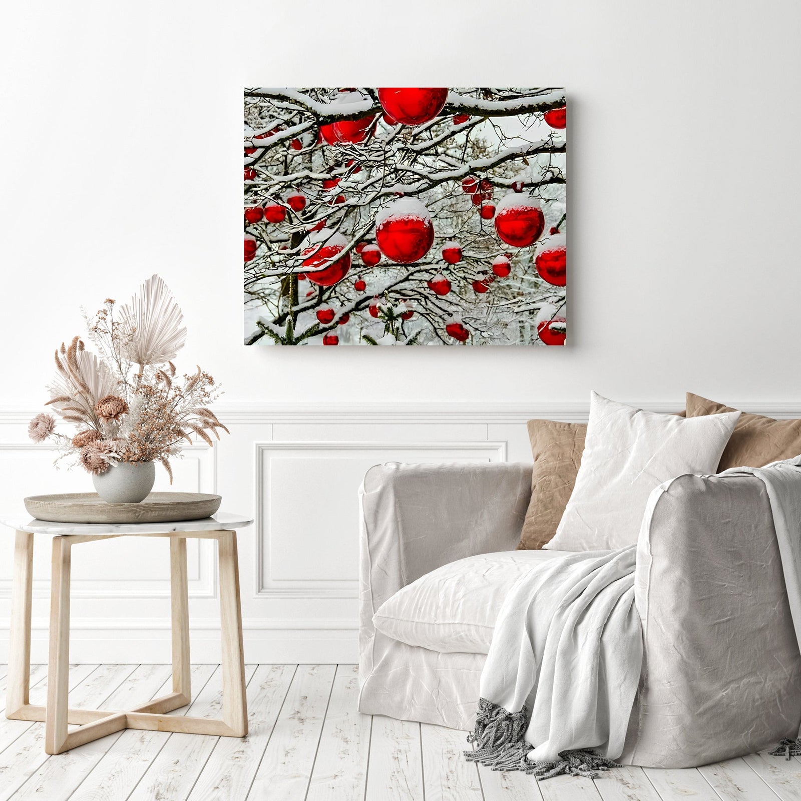 Ornaments in the Forest | Diamond Painting Displayed as Home Decor