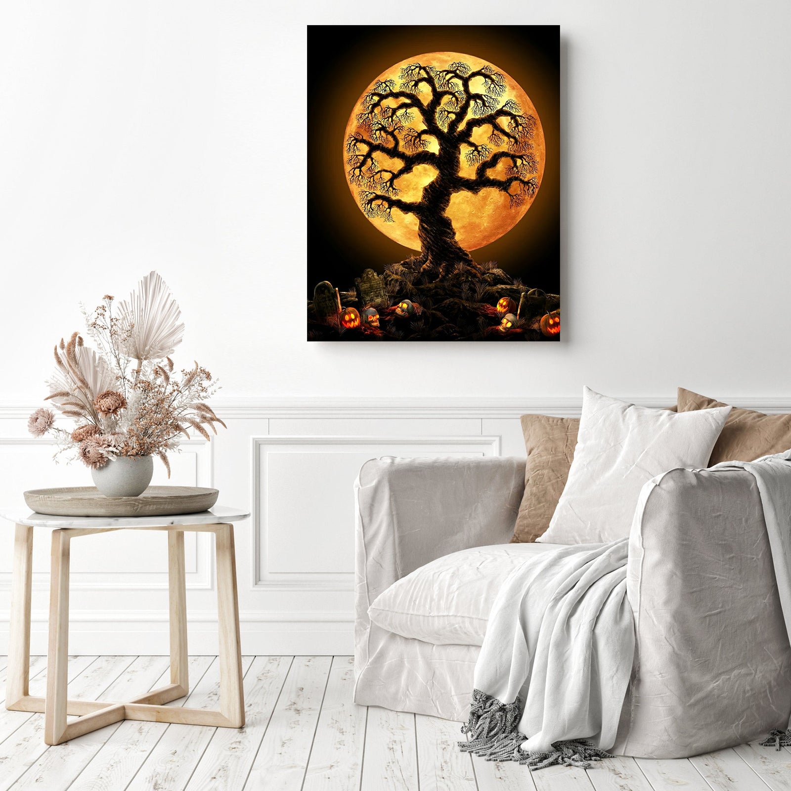 Tree of Nightmares | Diamond Painting Displayed as Home Decor