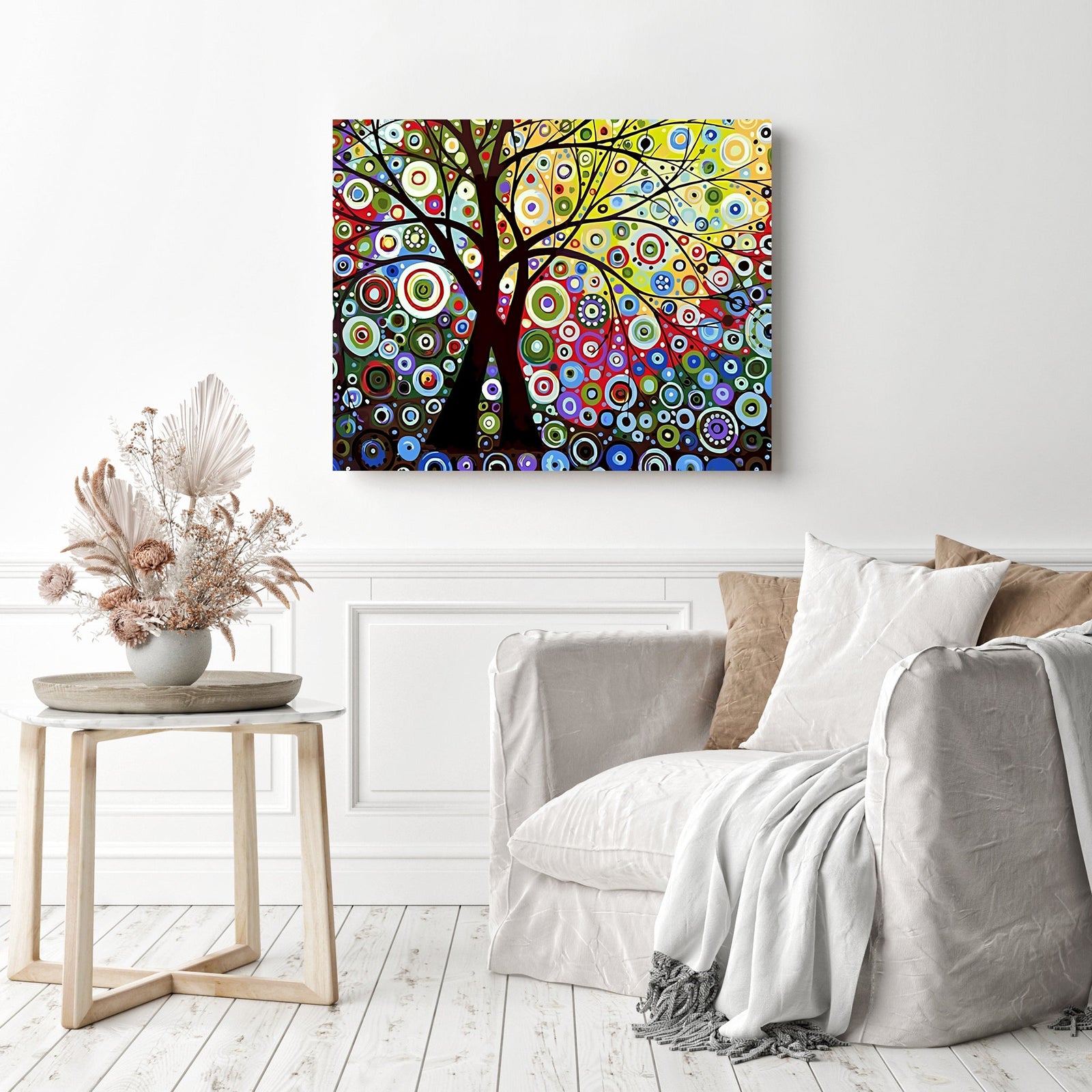 Abstract Painting | Diamond Painting Displayed as Home Decor