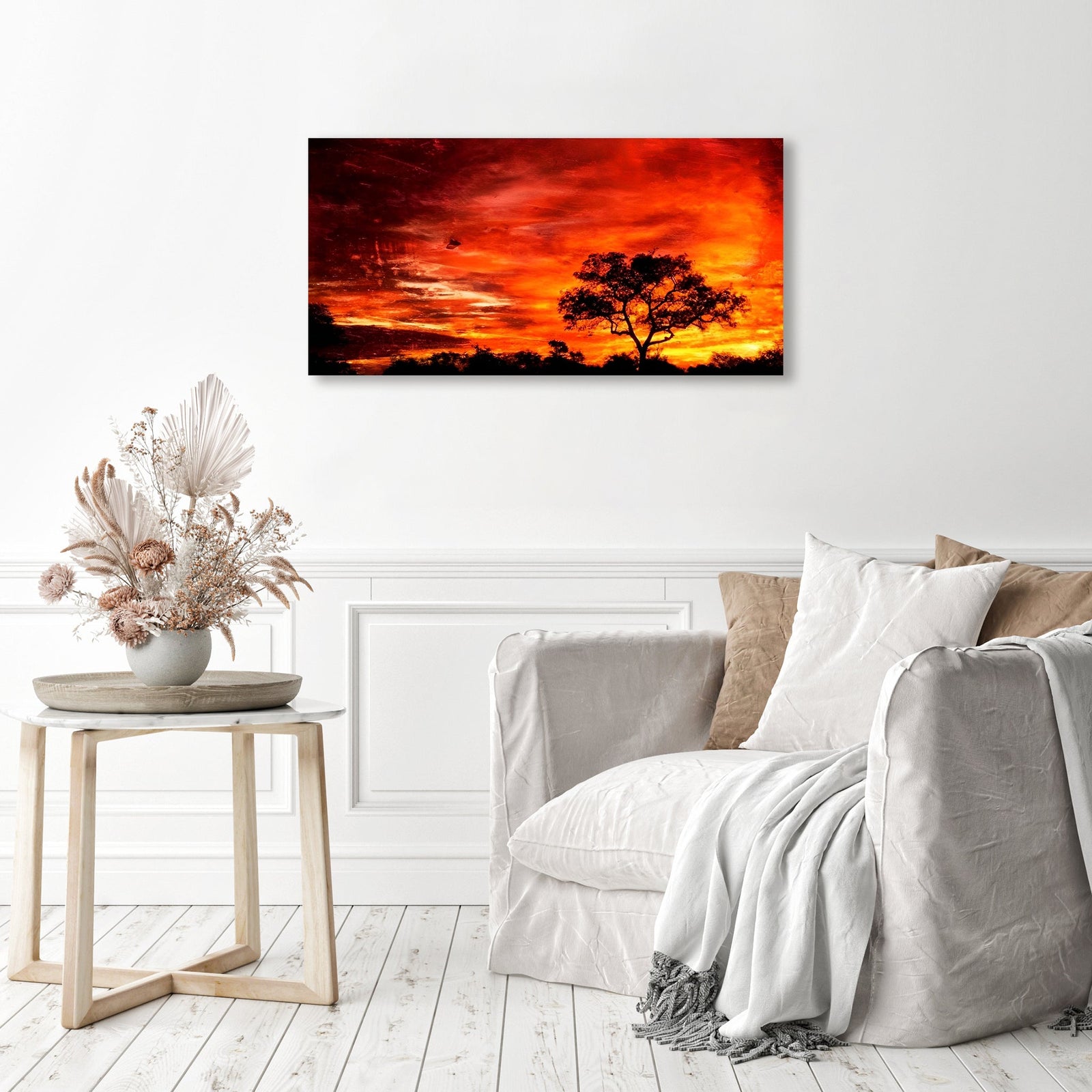 Breathtaking Sunset | Diamond Painting Displayed as Home Decor