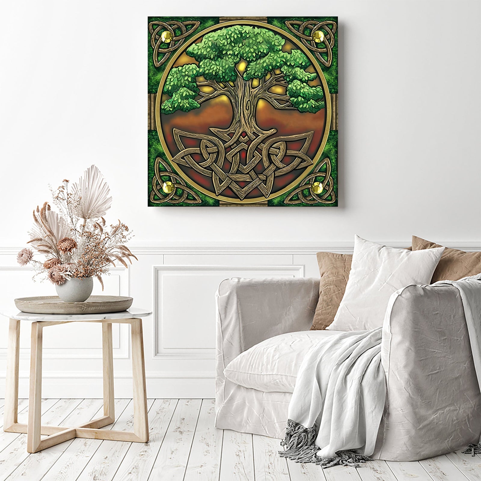 Tree Life | Diamond Painting Displayed as Home Decor