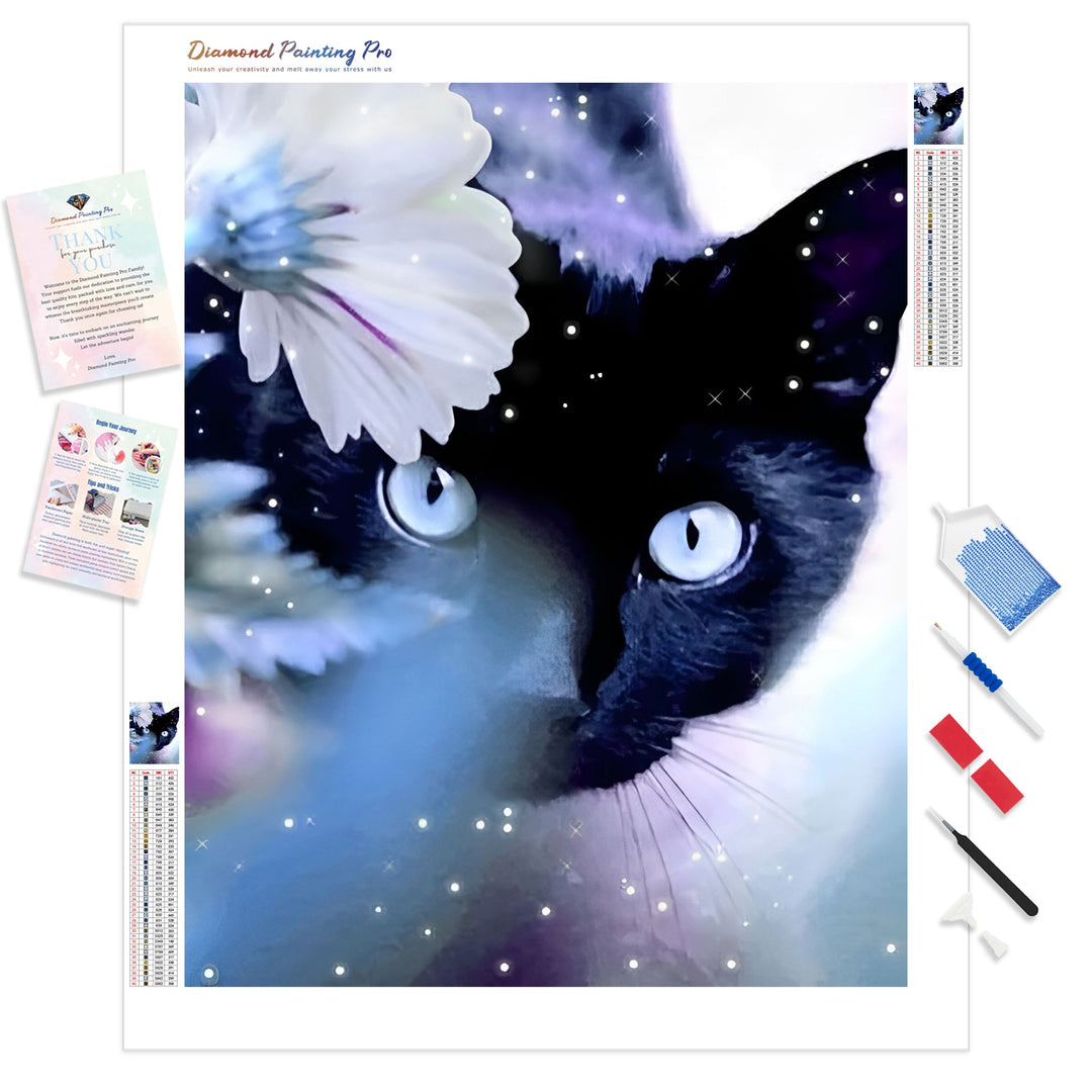 Violet Kitty | Diamond Painting