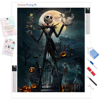 Halloween Skulls | Diamond Painting Kit - Full Drill - Square or Round Diamonds with AB Drills Option