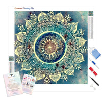 Mandalas | Diamond Painting Kit - Full Drill - Square or Round Diamonds with AB Drills Option