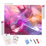 Pink Abstract | Diamond Painting Kit - Full Drill - Square or Round Diamonds with AB Drills Option