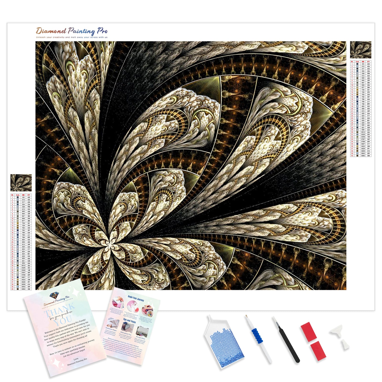 Abstract Spectrums | Diamond Painting Kit - Full Drill - Square or Round Diamonds with AB Drills Option