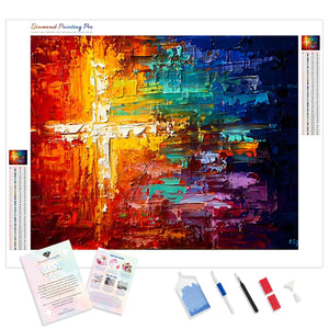 Abstract Rainbow Paints | Diamond Painting