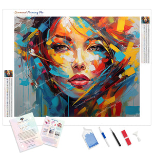 Vibrant Abstract Reflections | Diamond Painting