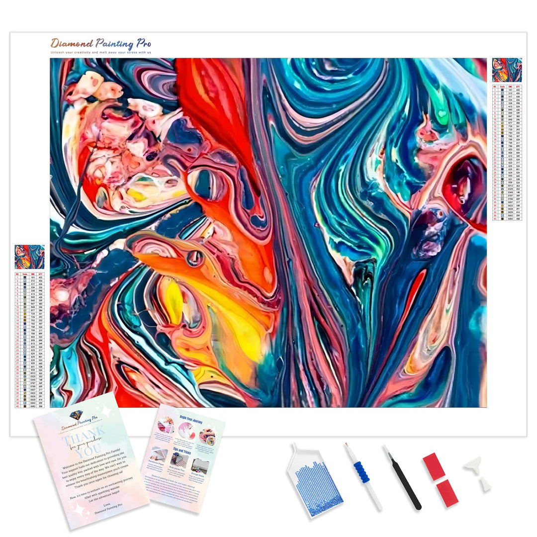 Color Blend | Diamond Painting Kit - Full Drill - Square or Round Diamonds with AB Drills Option