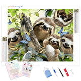 Sloth Bear | Diamond Painting Kit - Full Drill - Square or Round Diamonds with AB Drills Option