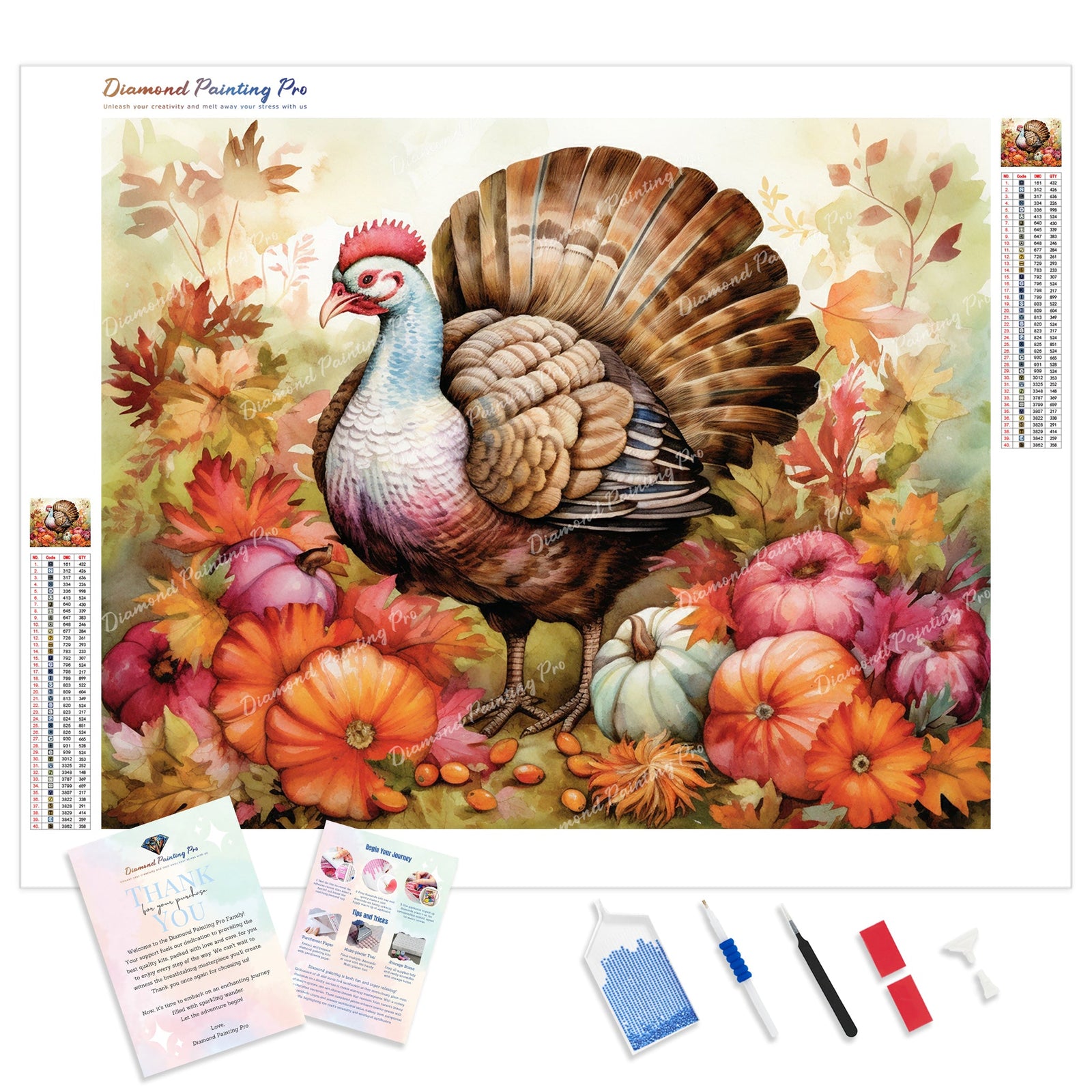 Autumn Elegance | Diamond Painting Kit - Full Drill - Square or Round Diamonds with AB Drills Option