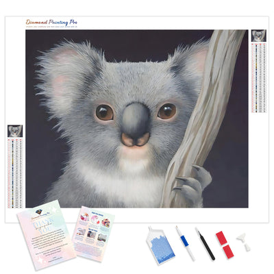 Koala | Diamond Painting Kit - Full Drill - Square or Round Diamonds with AB Drills Option