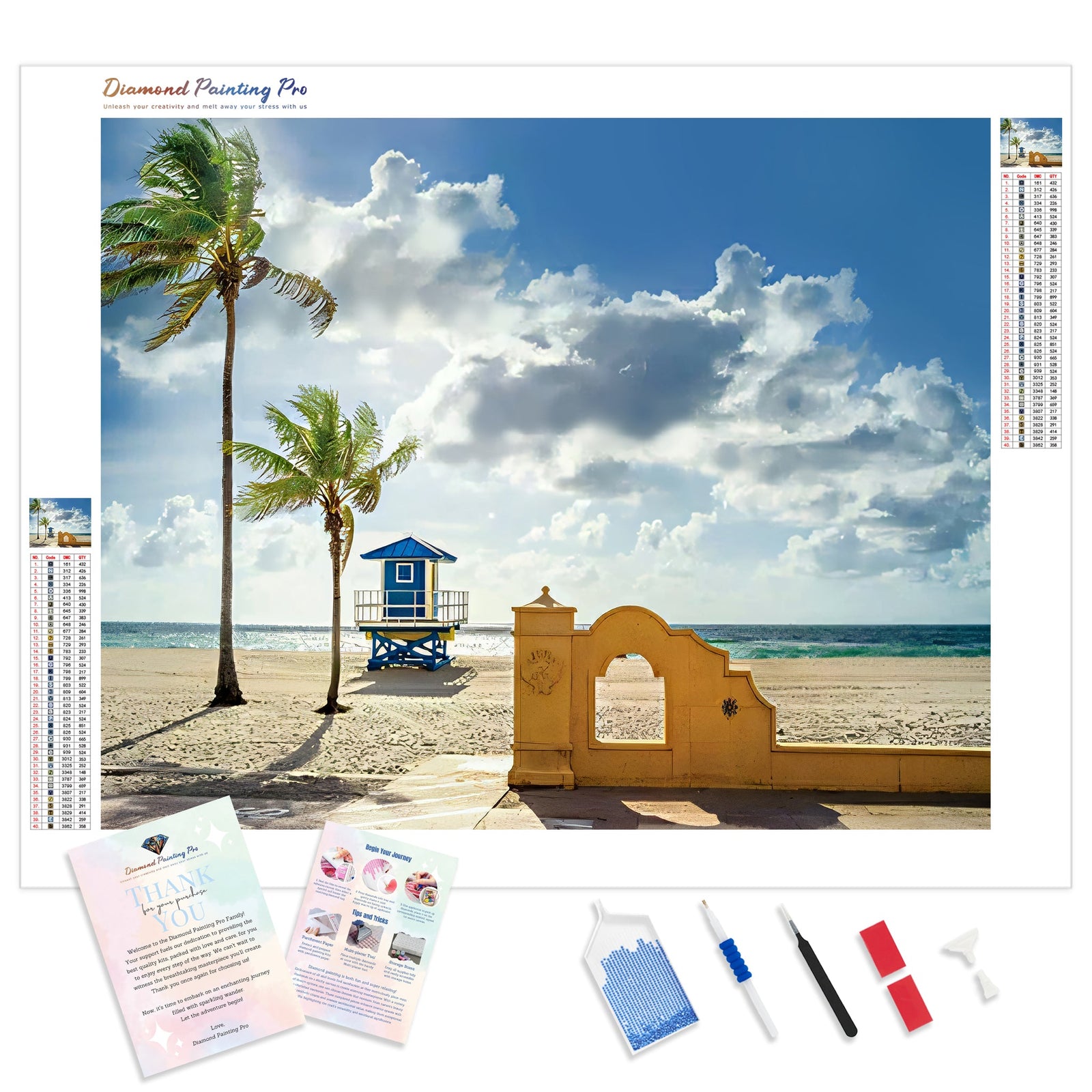 Florida Mornings | Diamond Painting Kit - Full Drill - Square or Round Diamonds with AB Drills Option