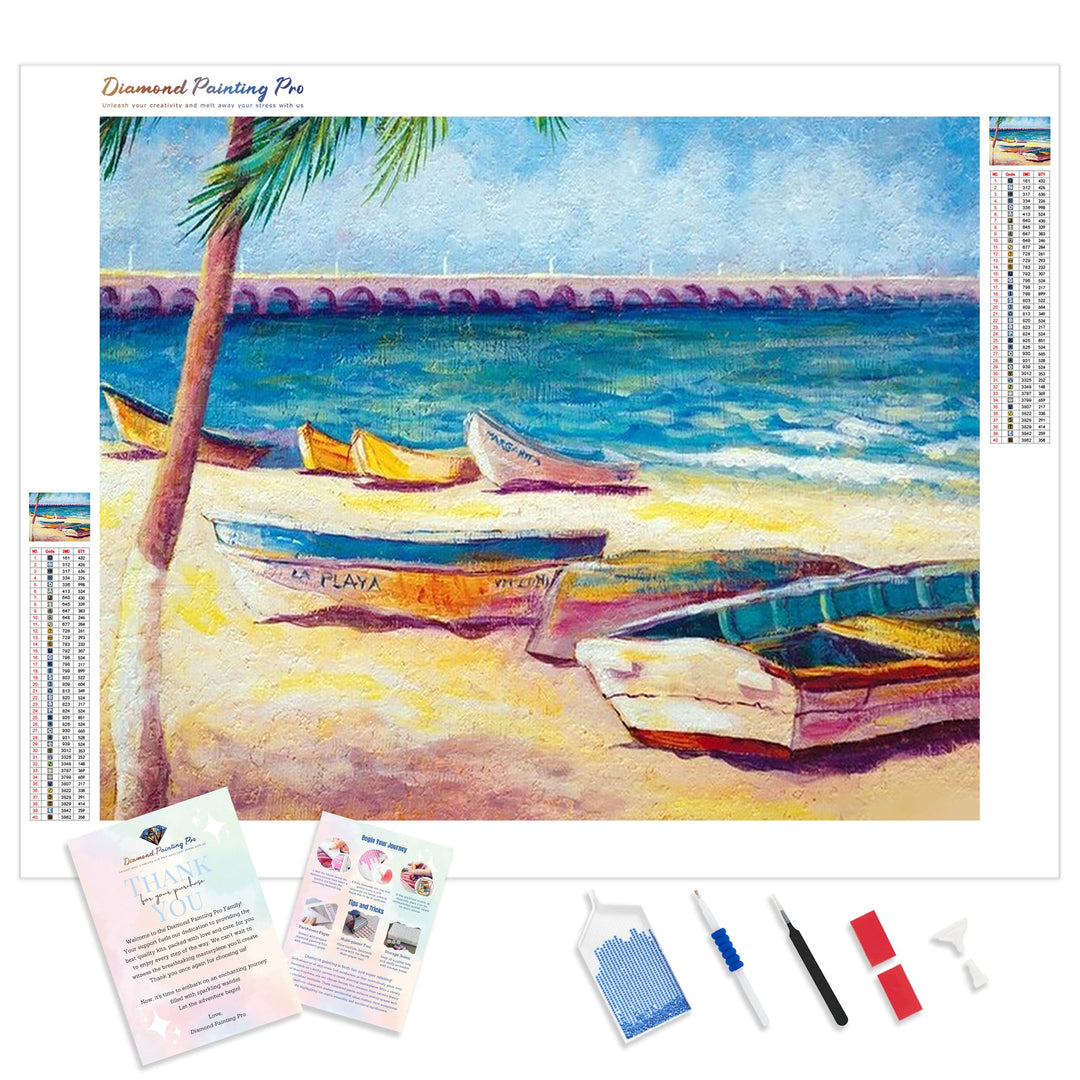 Mexican Beach | Diamond Painting Kit - Full Drill - Square or Round Diamonds with AB Drills Option