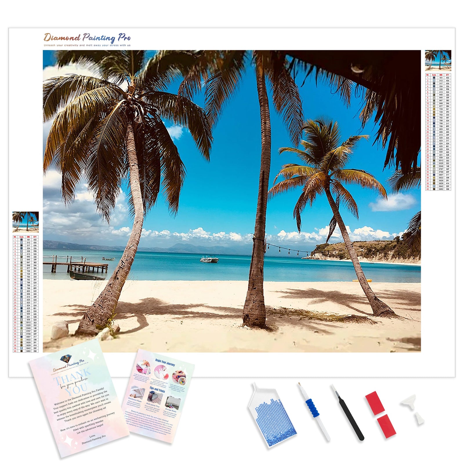 Beach Dream | Diamond Painting Kit - Full Drill - Square or Round Diamonds with AB Drills Option